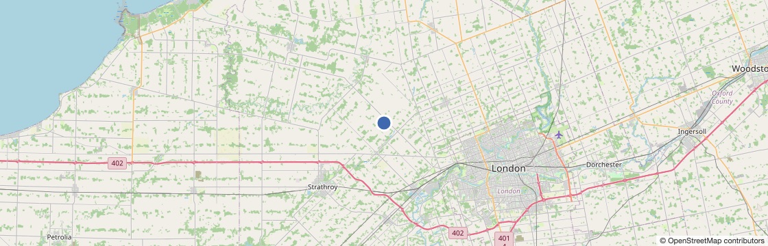 Map of the Middlesex County service area